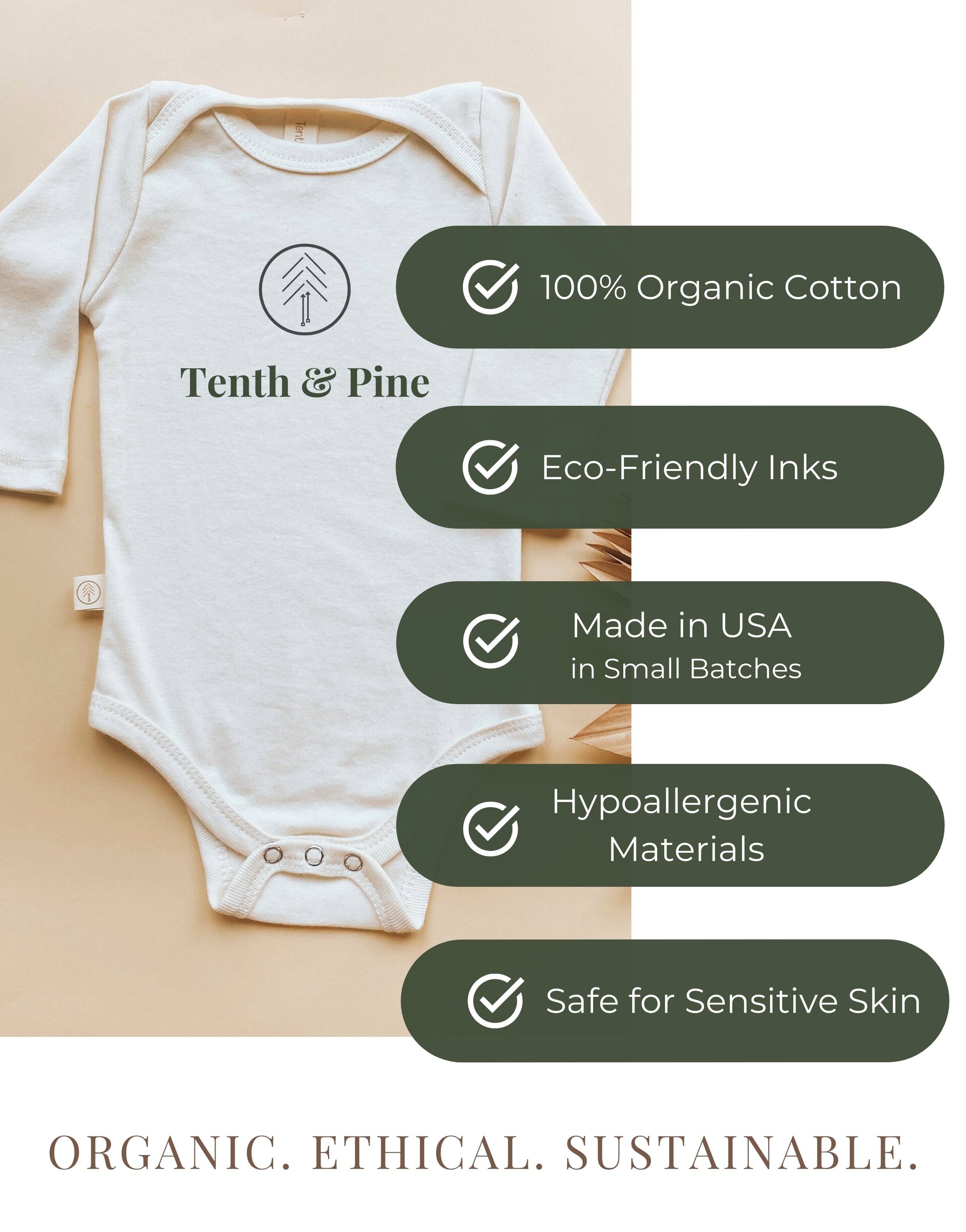 Hello I'm New Here Organic Bodysuit Long Sleeve
