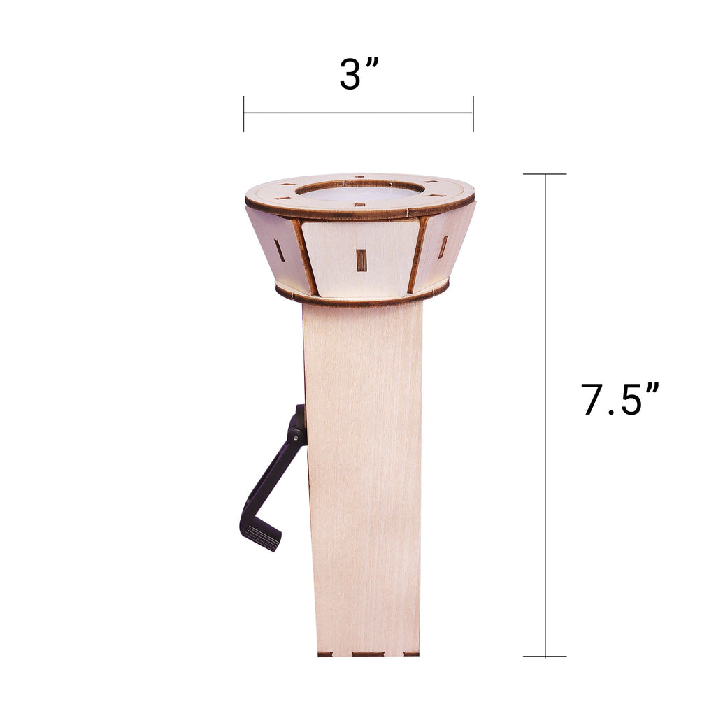 Hand-Crank Flashlight DIY Kit, Educational STEM Toy