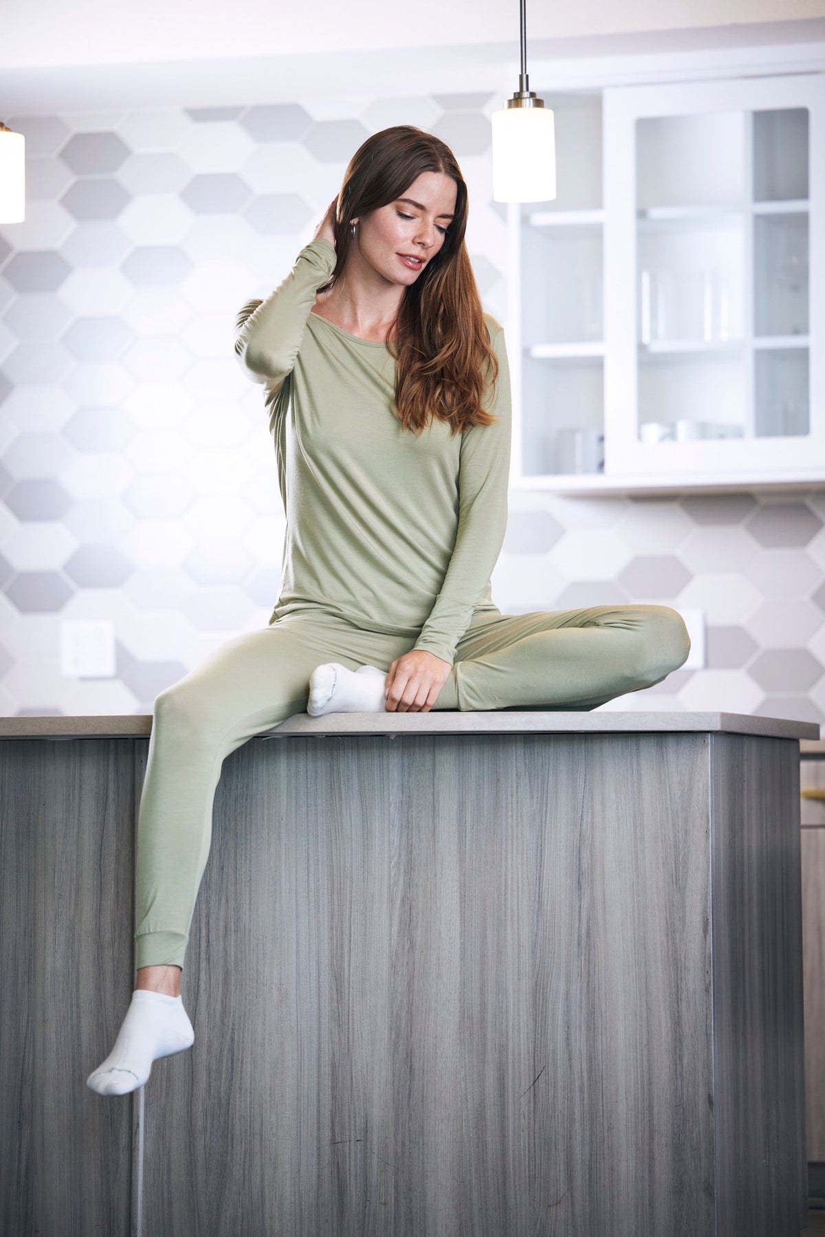 WoBoo—Women's Bamboo Lounge Set - Long Sleeve T-Shirt and Jogger Pants