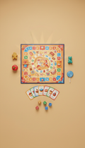 Family Board Game Set With Jungle Quest Theme