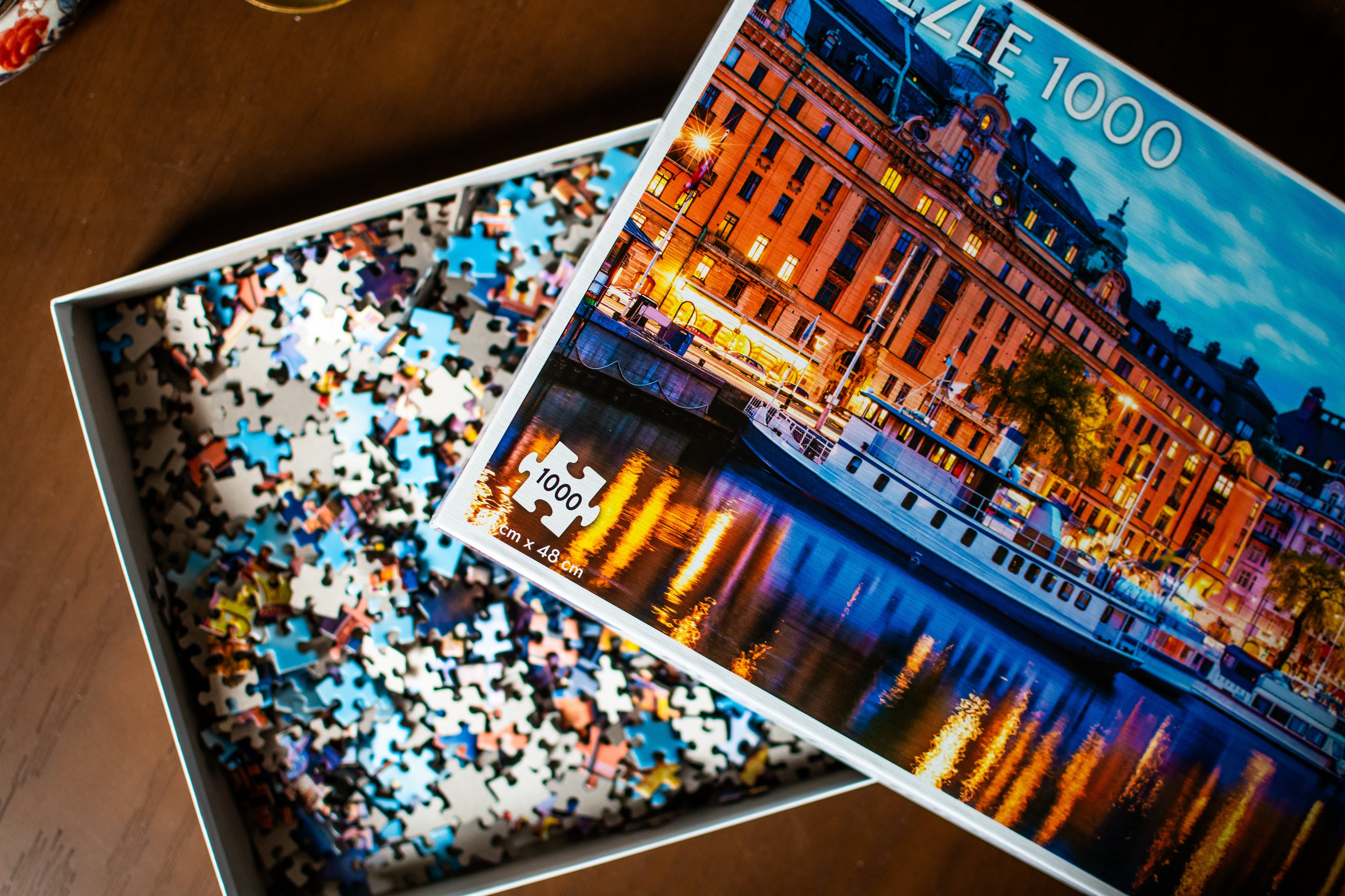🌆🧩✨ Stockholm Harbor 1,000-Piece Jigsaw Puzzle
