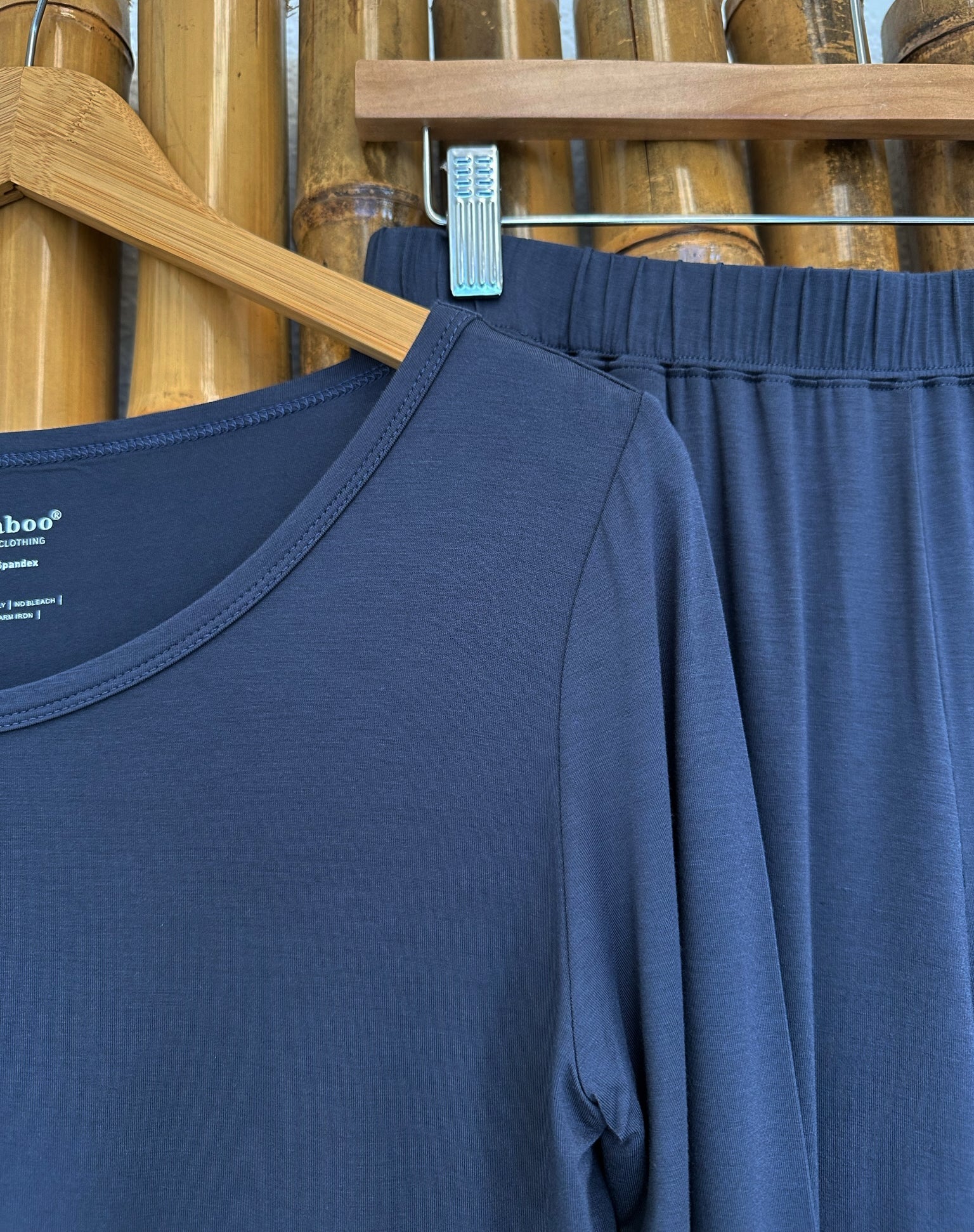 WoBoo—Women's Bamboo Lounge Set - Long Sleeve T-Shirt and Jogger Pants