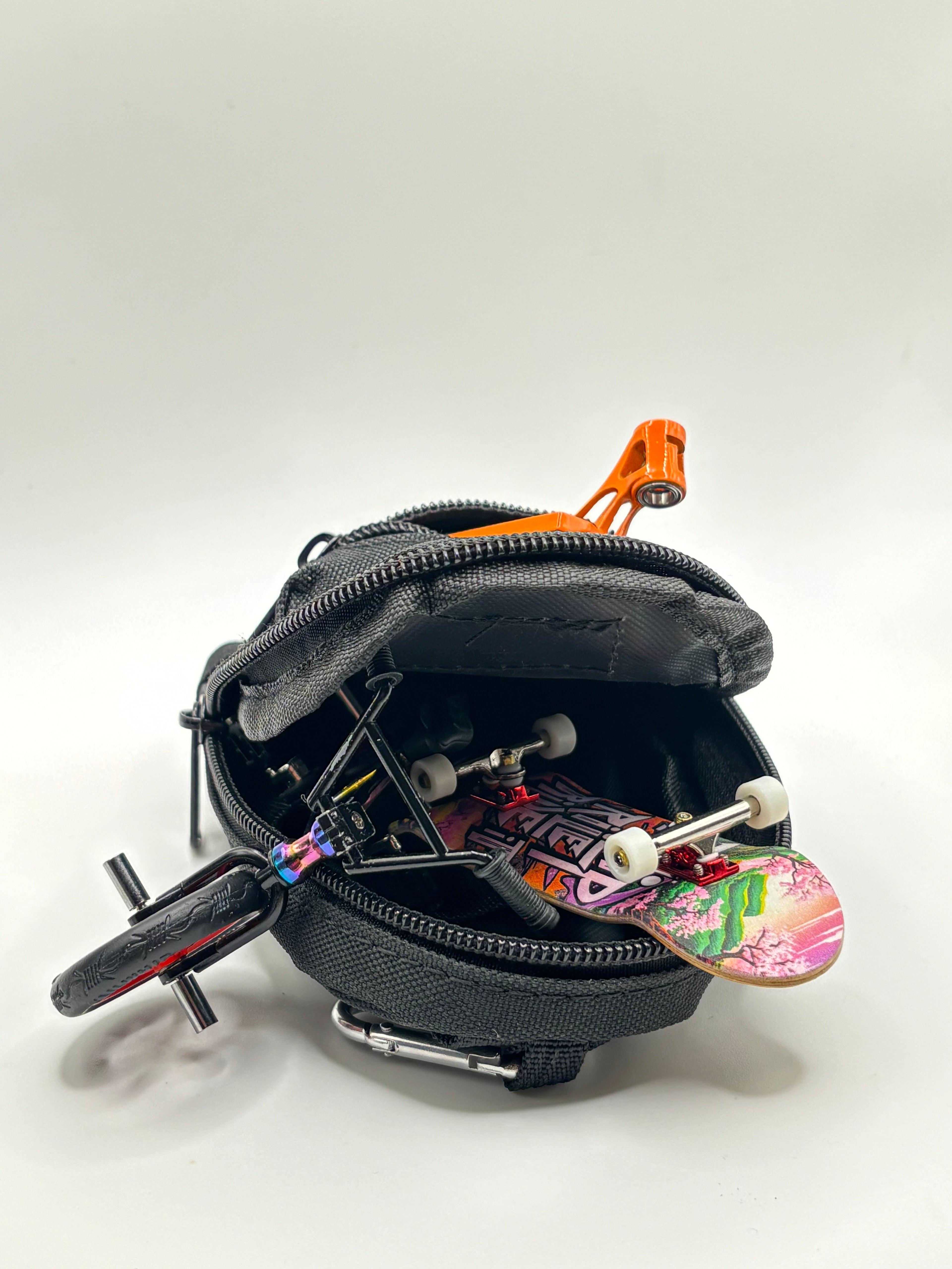 TAILWHIP Mini Backpack for Fingerboards, Finger Scooters, and Finger BMX.