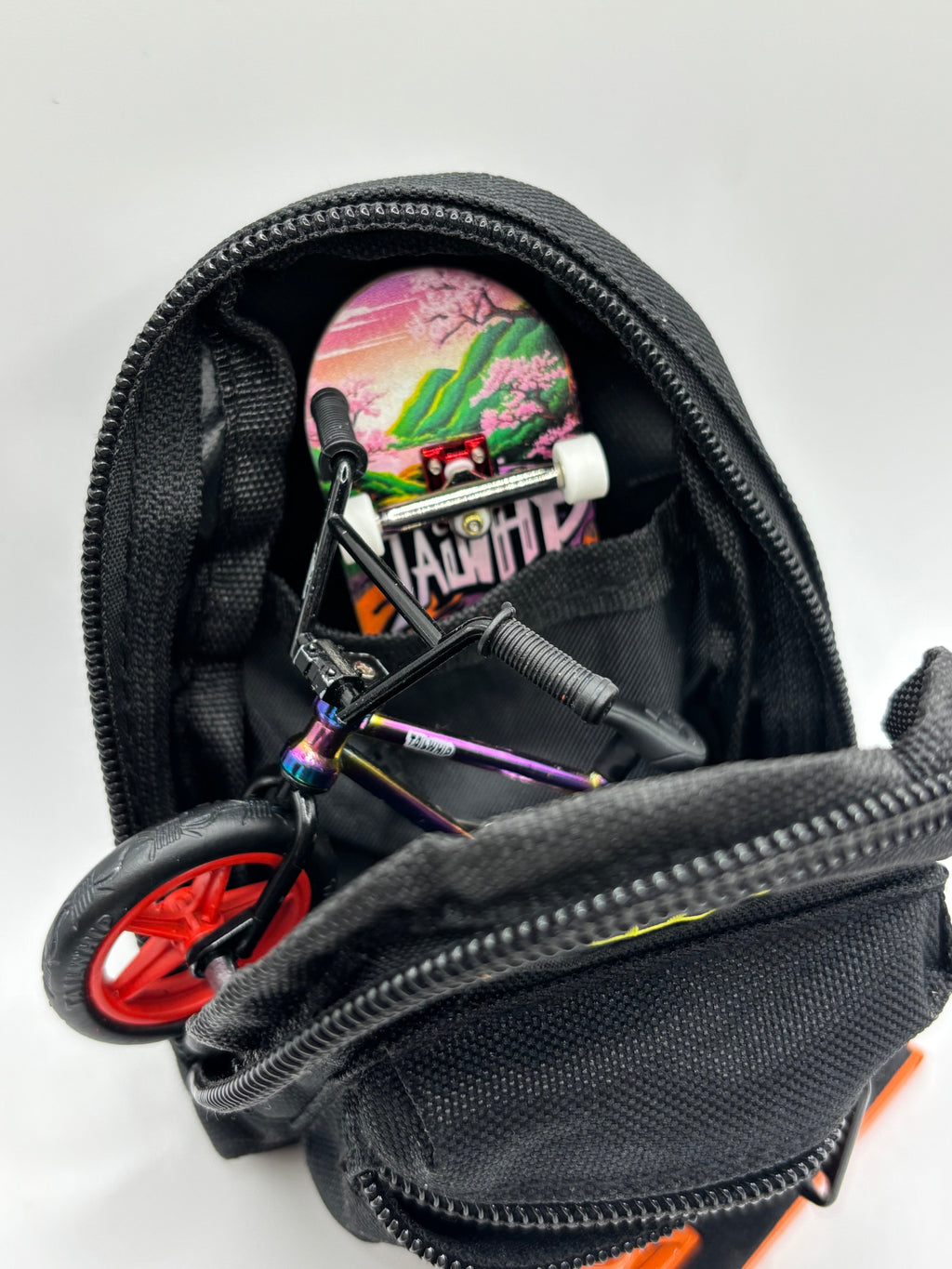 TAILWHIP Mini Backpack for Fingerboards, Finger Scooters, and Finger BMX.