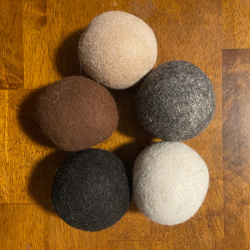 Alpaca Wool Dryer Balls – Set of 3, Hypoallergenic