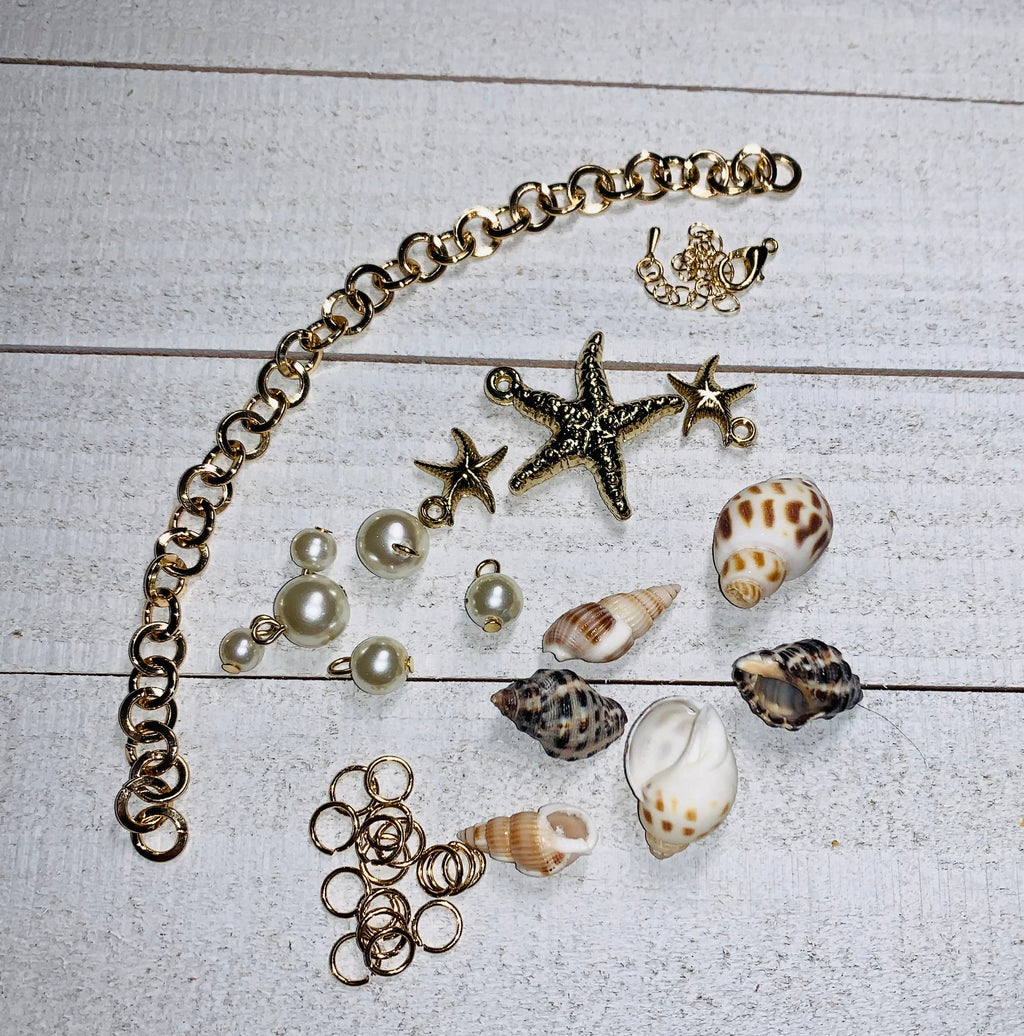 Seashell Charm Bracelet Making Kit