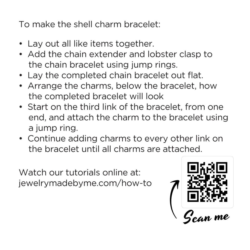 Seashell Charm Bracelet Making Kit