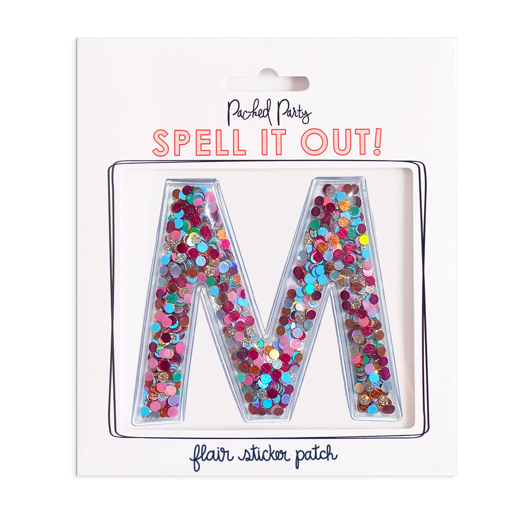 Confetti Letter Stickers - Adhesive Patches