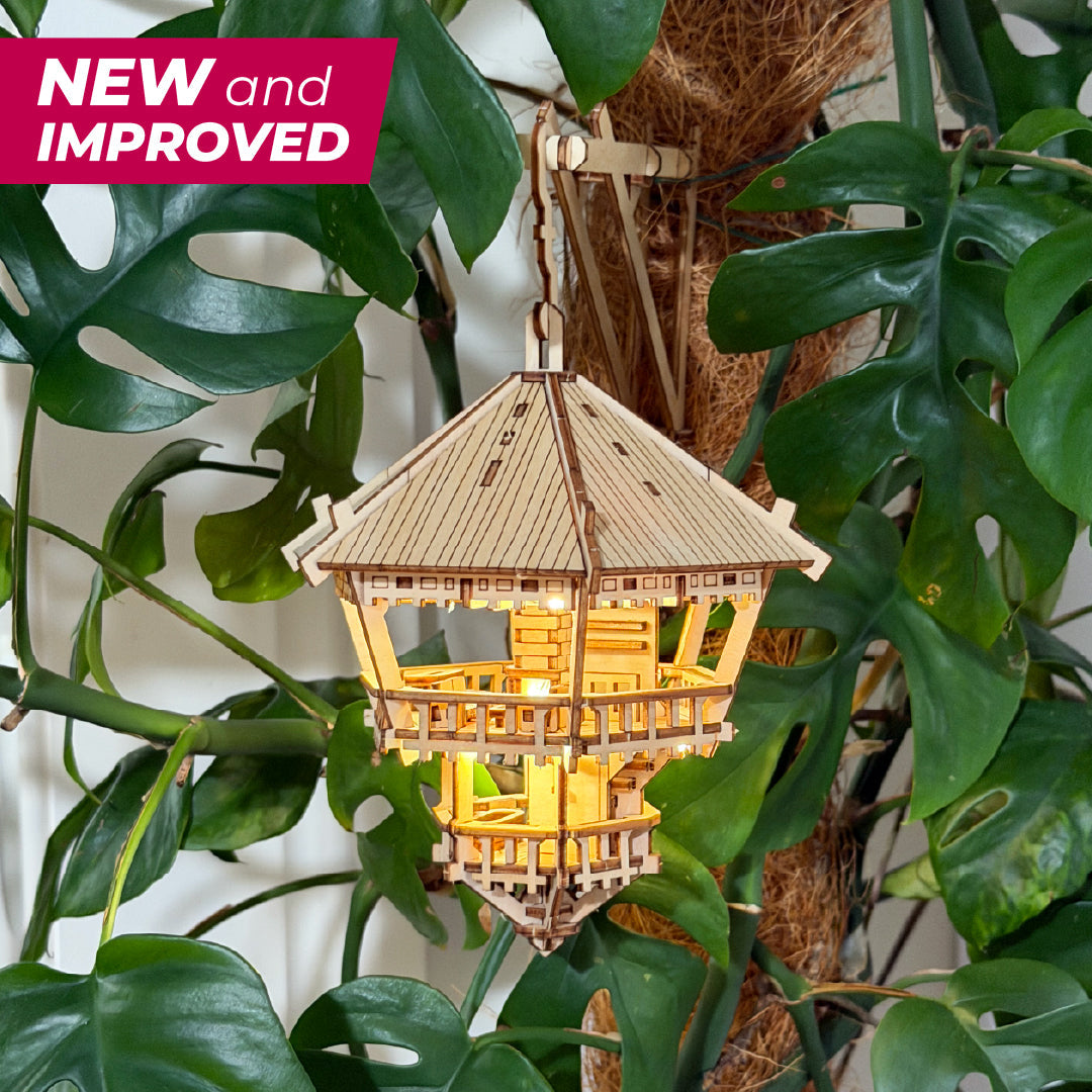 Treetop Hideaway Wooden Treehouse Puzzle Kit