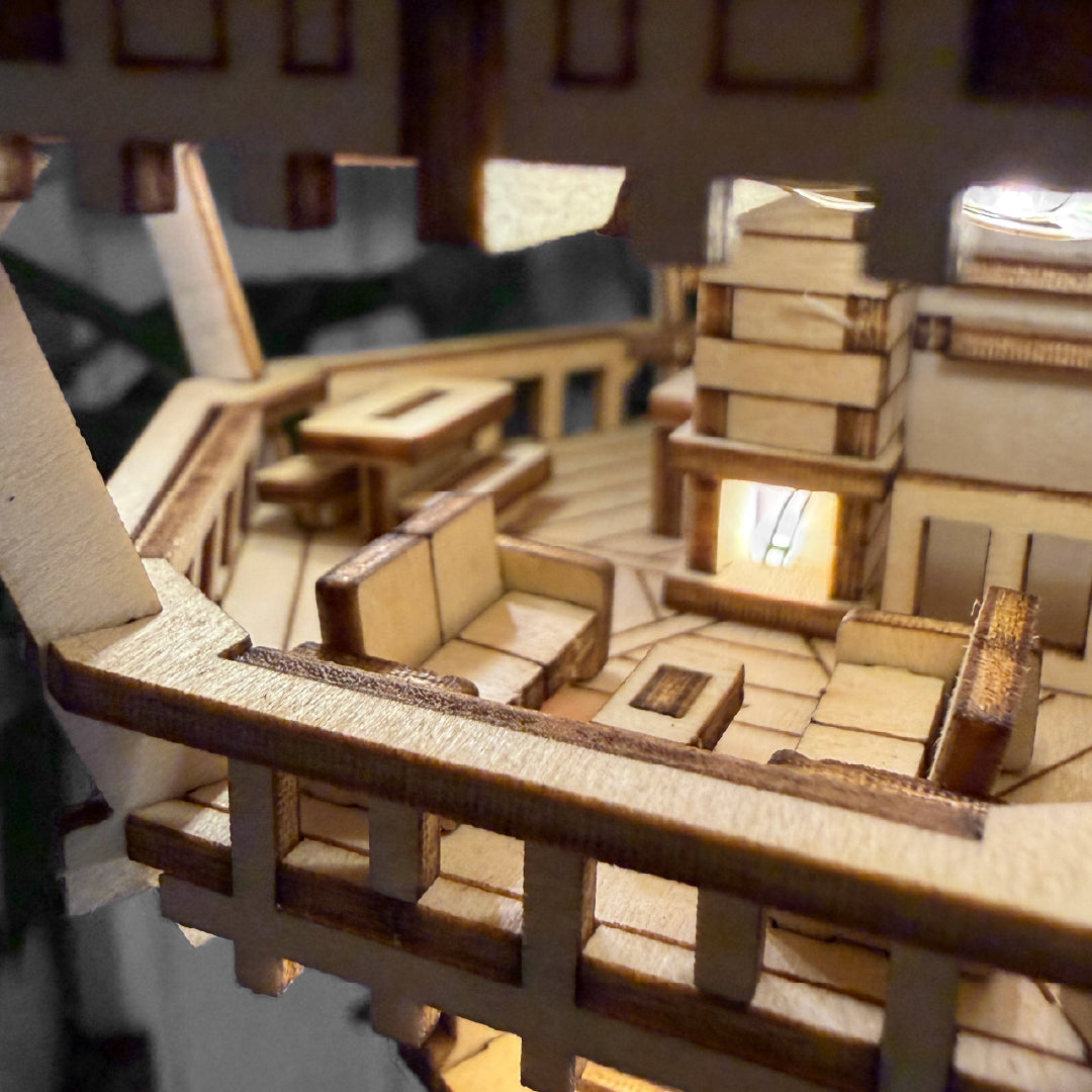 Treetop Hideaway Wooden Treehouse Puzzle Kit