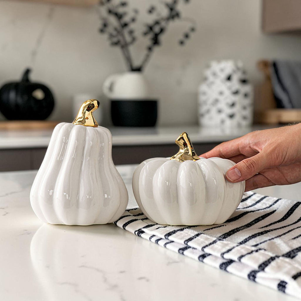 White Luxe Pumpkin