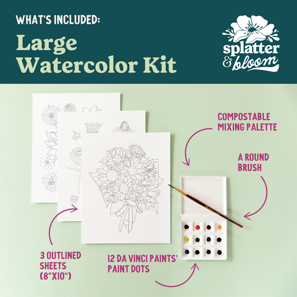 Winter Woods Watercolor Painting Kit - (Large)