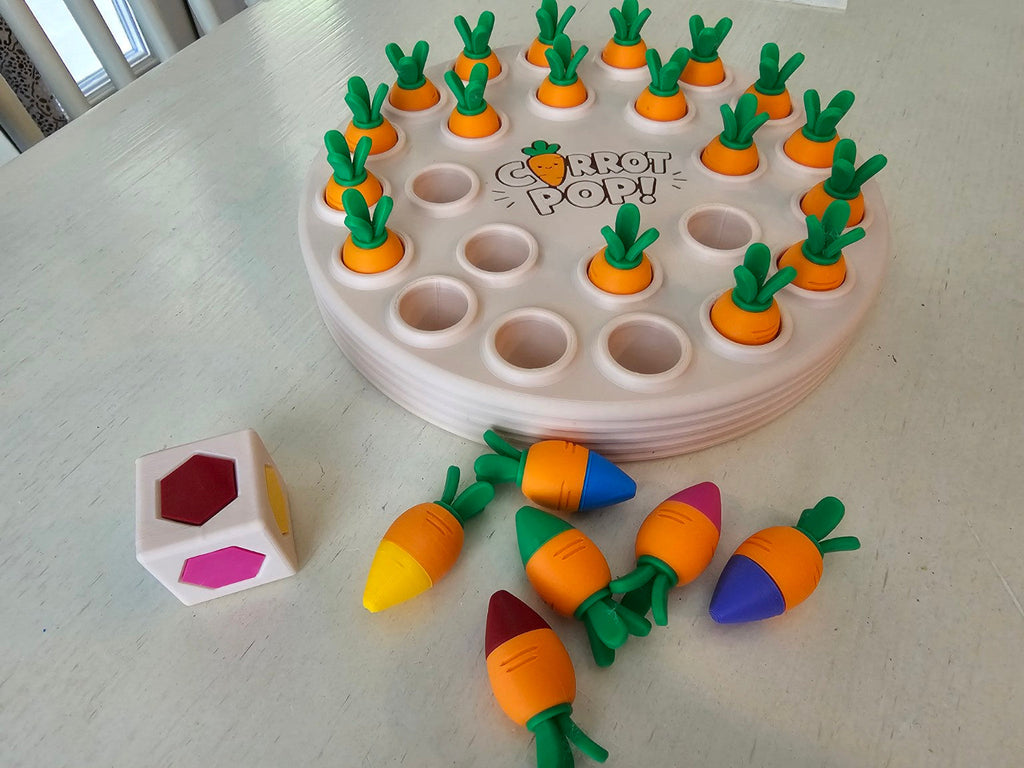 Carrot Pop Memory Game - Travel Puzzle Game for Kids