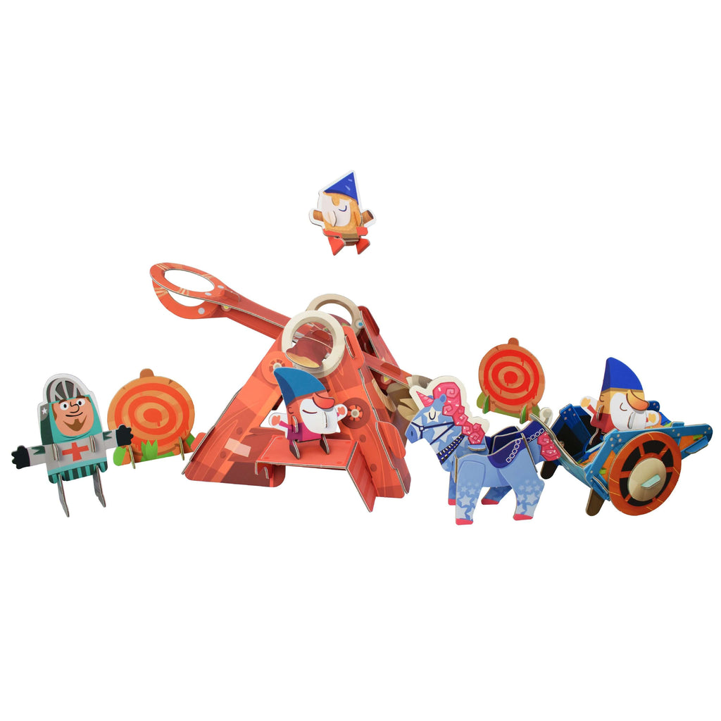 Catapult Gnome Launcher: Buildable Curious Kingdom Playset
