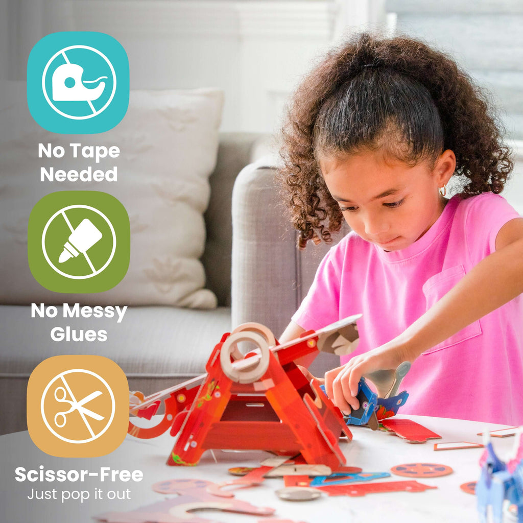 Catapult Gnome Launcher: Buildable Curious Kingdom Playset