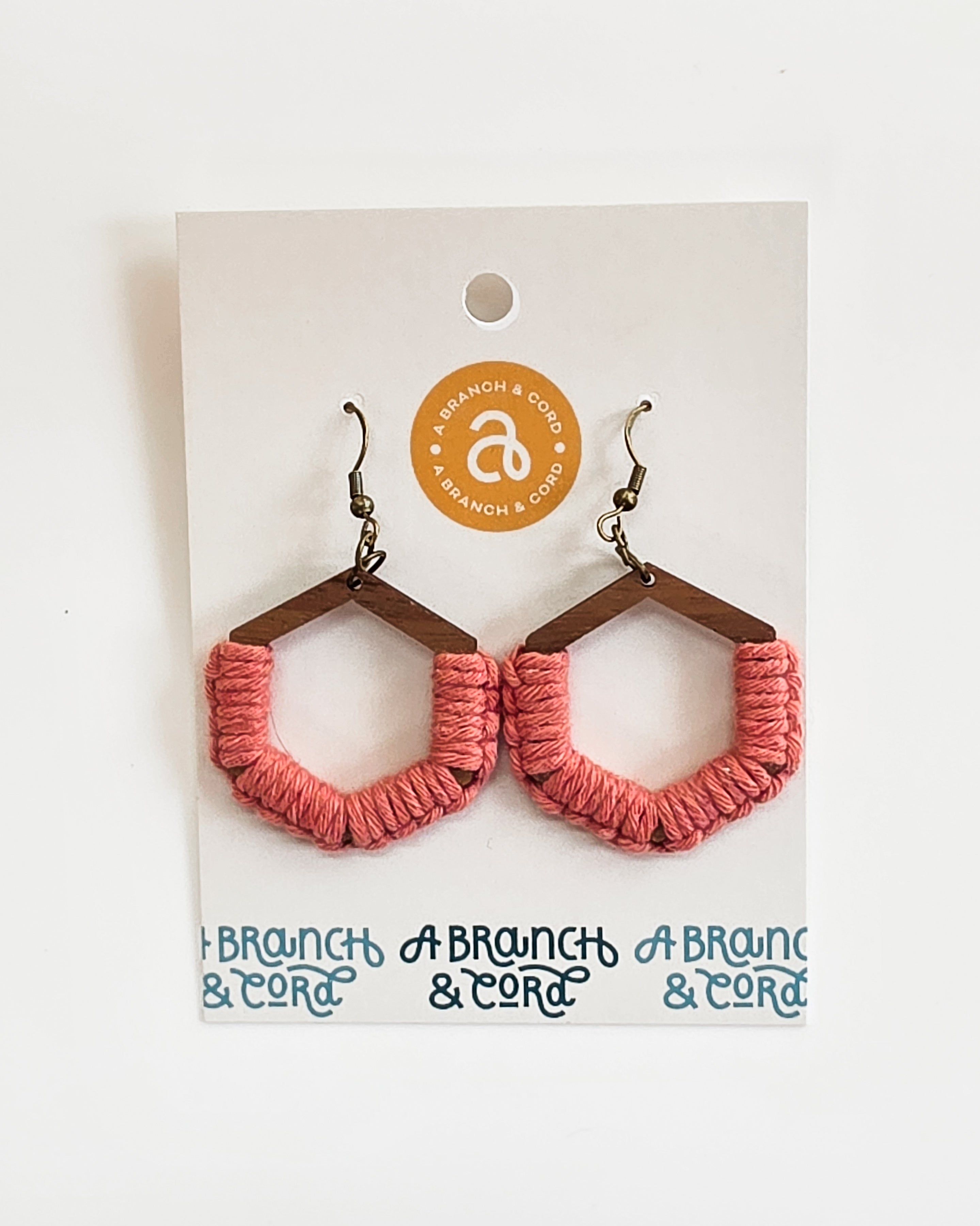 Macrame Knotted Earrings