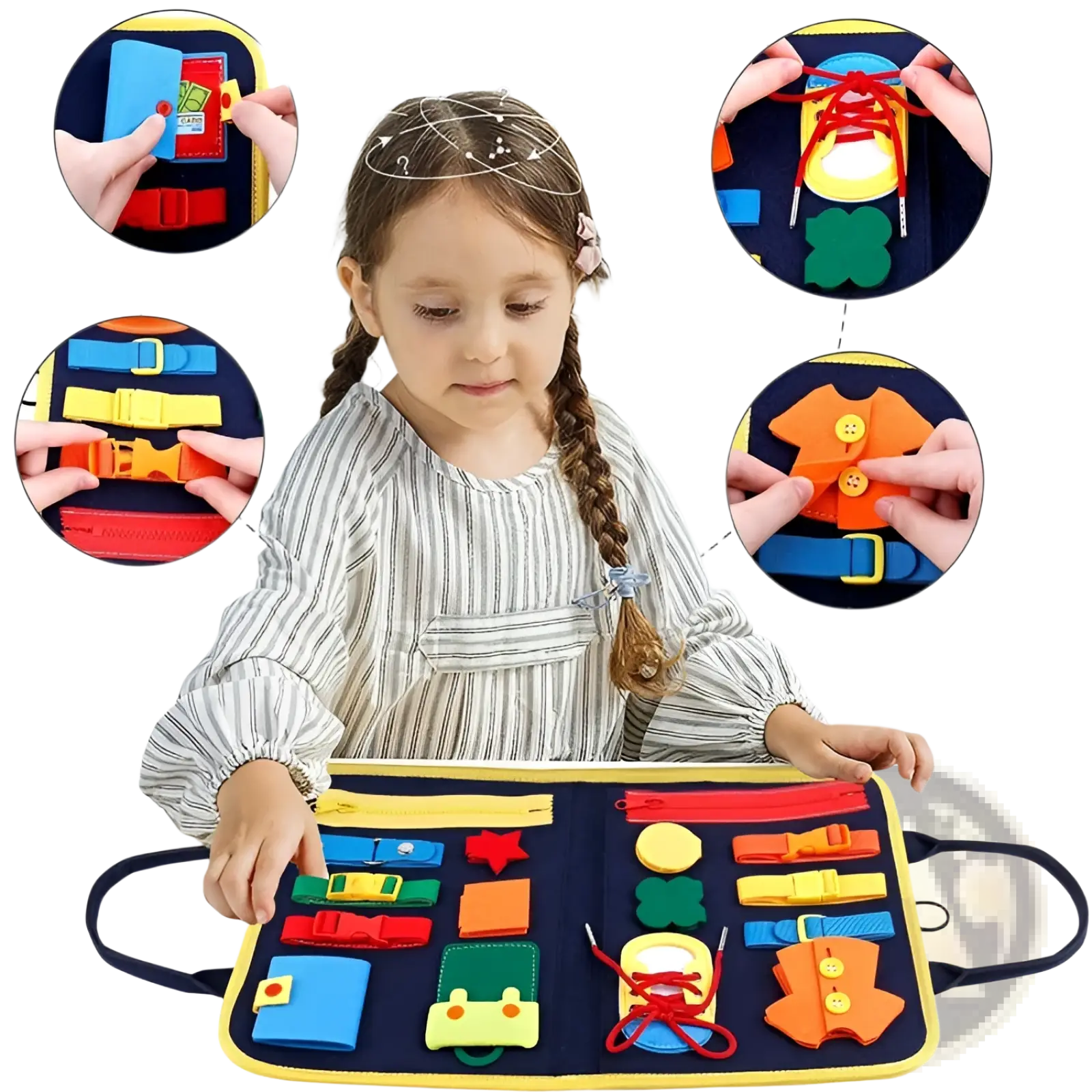 Toddler Busy Board Sensory Felt Learning Toy