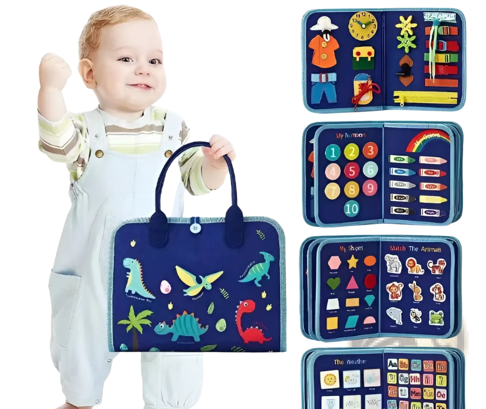 Toddler Busy Board Sensory Felt Learning Toy