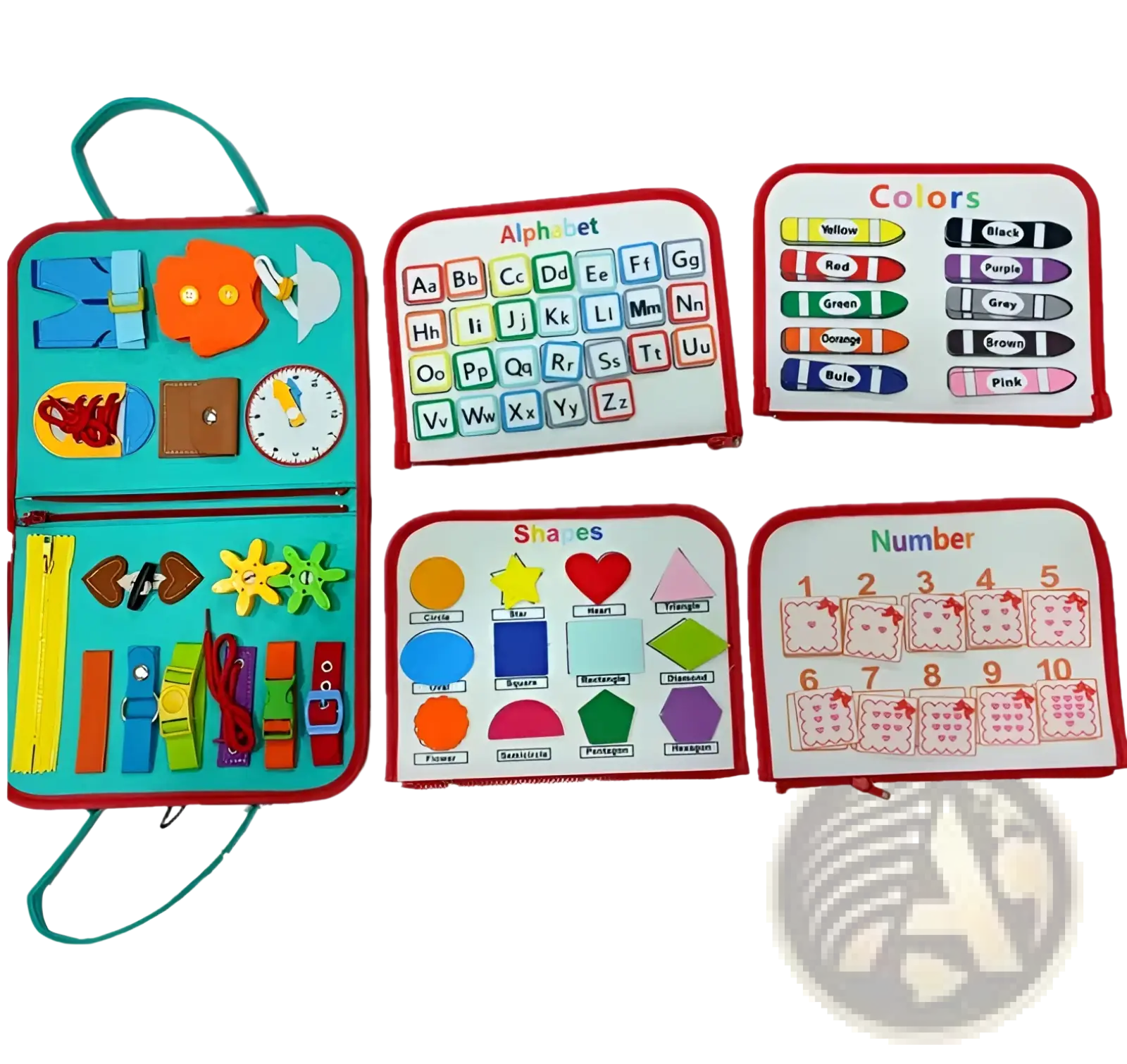 Toddler Busy Board Sensory Felt Learning Toy