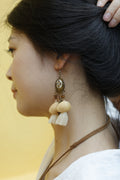 "Vintage Blossom" Antique Floral Seed Earrings